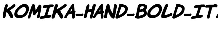 Komika Hand Bold Italic.ttf