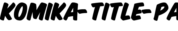 Komika Title - Paint Regular.ttf