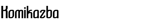 Komikazba Regular.ttf