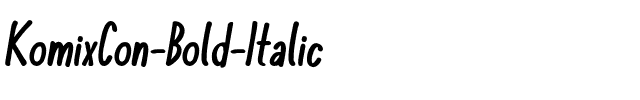 KomixCon Bold Italic.otf