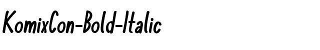 KomixCon Bold Italic.ttf