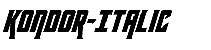 Kondor Italic Italic.ttf
