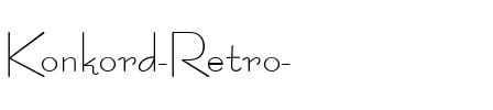 Konkord-Retro  Regular.ttf