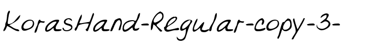 KorasHand Regular.ttf