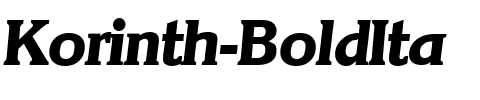 Korinth-BoldIta Regular.ttf