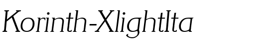Korinth-XlightIta Regular.ttf