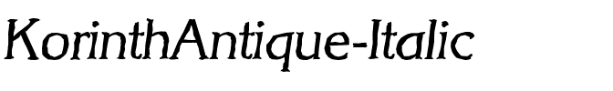 KorinthAntique Italic.ttf