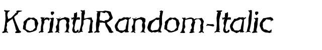 KorinthRandom Italic.ttf