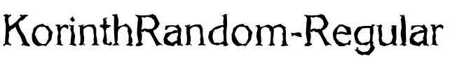 KorinthRandom Regular.ttf