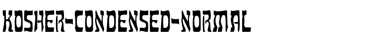 Kosher Condensed Normal.ttf