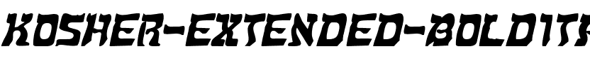 Kosher Extended BoldItalic.ttf