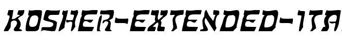 Kosher Extended Italic.ttf