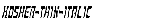 Kosher Thin Italic.ttf