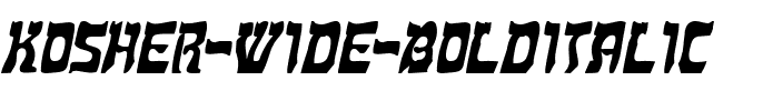 Kosher Wide BoldItalic.ttf