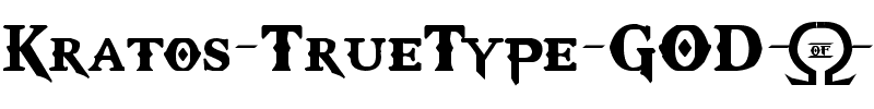 Kratos TrueType – GOD $ WAR Normal.ttf