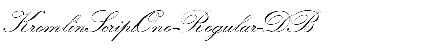 KremlinScriptOne DB Regular.ttf