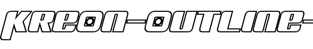 Kreon Outline Italic.ttf