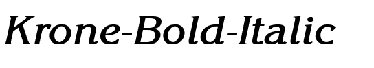 Krone Bold Italic.ttf