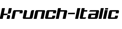 Krunch Italic.ttf