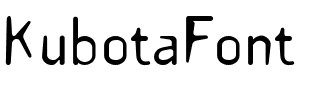 Kubota Medium.ttf