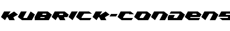 Kubrick  Condensed Light Condensed Light.ttf