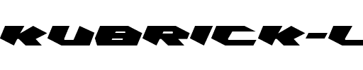 Kubrick Leftalic Leftalic.ttf