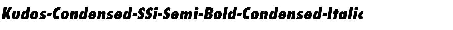 Kudos Condensed SSi Semi Bold Condensed Italic.ttf