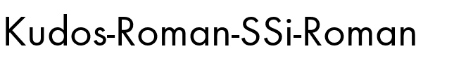 Kudos Roman SSi Roman.ttf