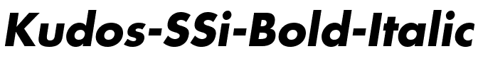 Kudos SSi Bold Italic.ttf