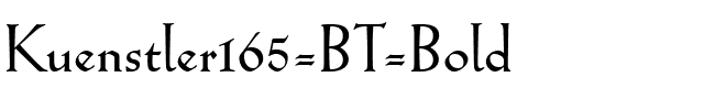 Kuenstler165 BT Bold.ttf