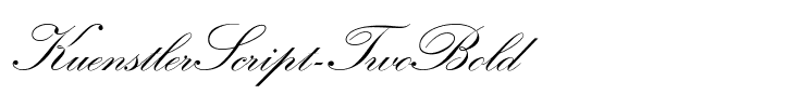KuenstlerScript-TwoBold Regular.ttf