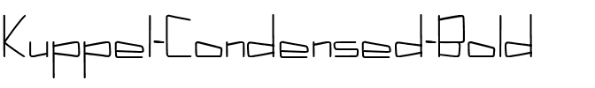 Kuppel Condensed Bold.ttf