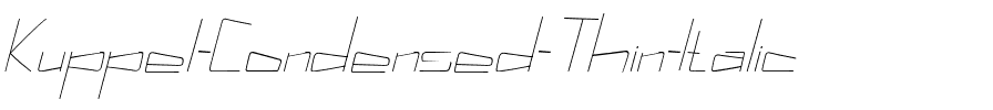 Kuppel Condensed Thin Italic.ttf