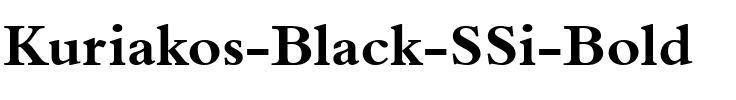 Kuriakos Black SSi Bold.ttf