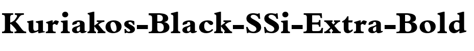 Kuriakos Black SSi Extra Bold.ttf