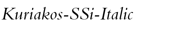 Kuriakos SSi Italic.ttf