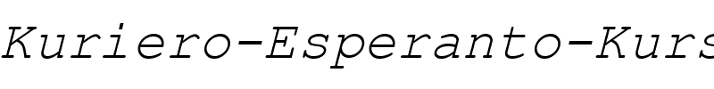 Kuriero Esperanto Kursiva.ttf