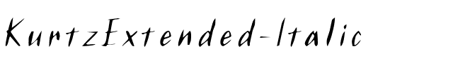 KurtzExtended Italic.ttf