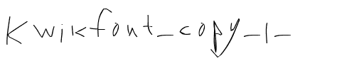 Kwikfont Regular.ttf