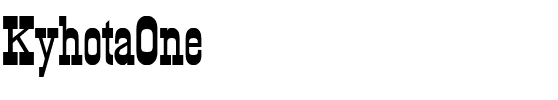KyhotaOne Regular.ttf