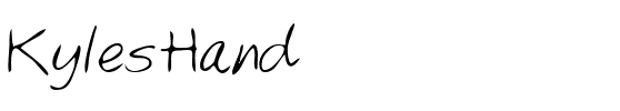 KylesHand Regular.ttf