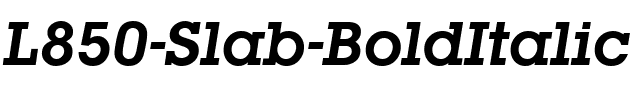 L850-Slab BoldItalic.ttf