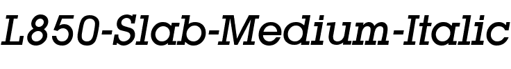 L850-Slab-Medium Italic.ttf