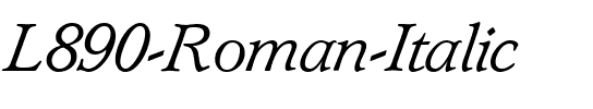 L890-Roman Italic.ttf