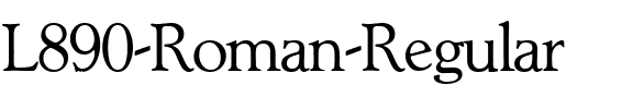 L890-Roman Regular.ttf