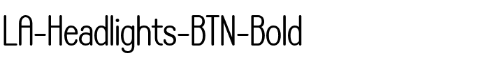 LA Headlights BTN Bold.ttf