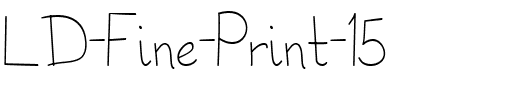 LD Fine Print 15 Regular.ttf