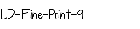 LD Fine Print 9 Regular.ttf