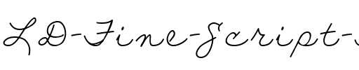 LD Fine Script 3 Regular.ttf