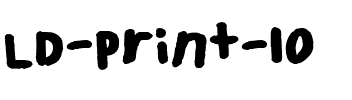 LD Print 10 Regular.ttf